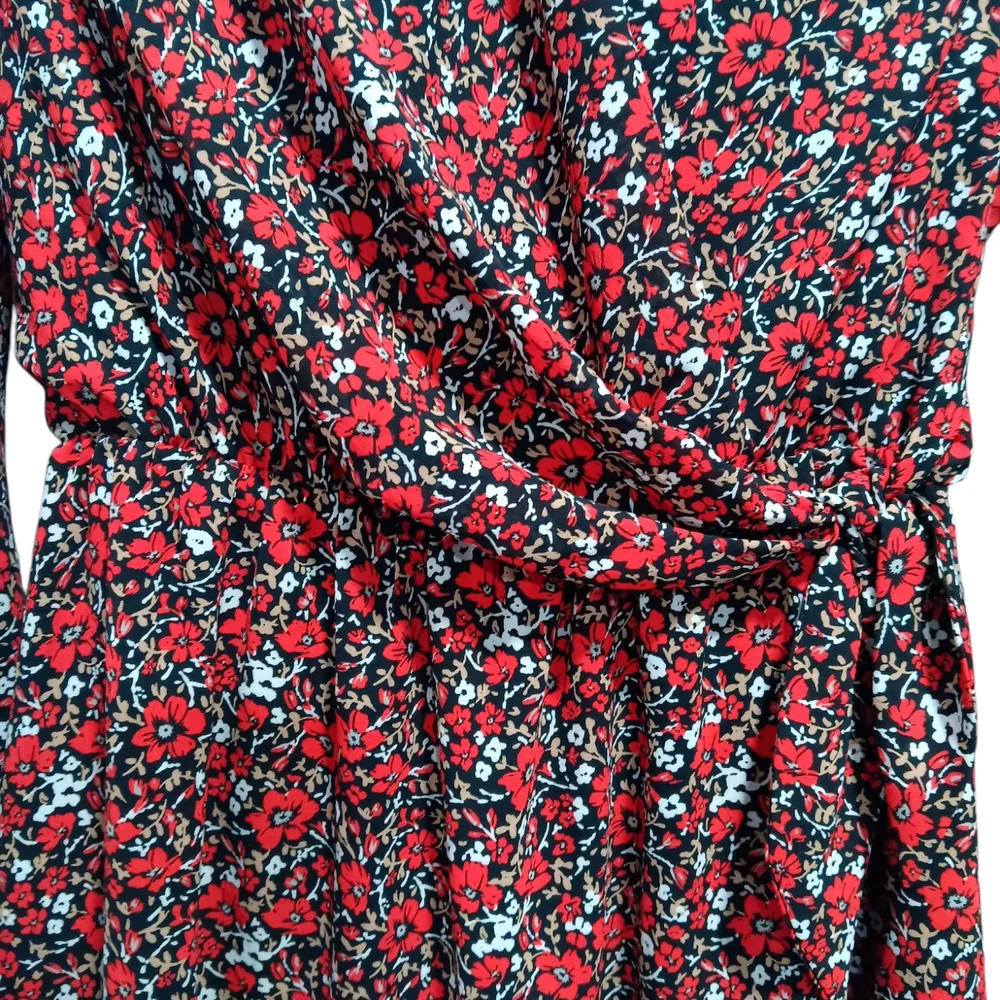 Banana Republic Red and Black Cowl Neck Sundress - Picture 4 of 7